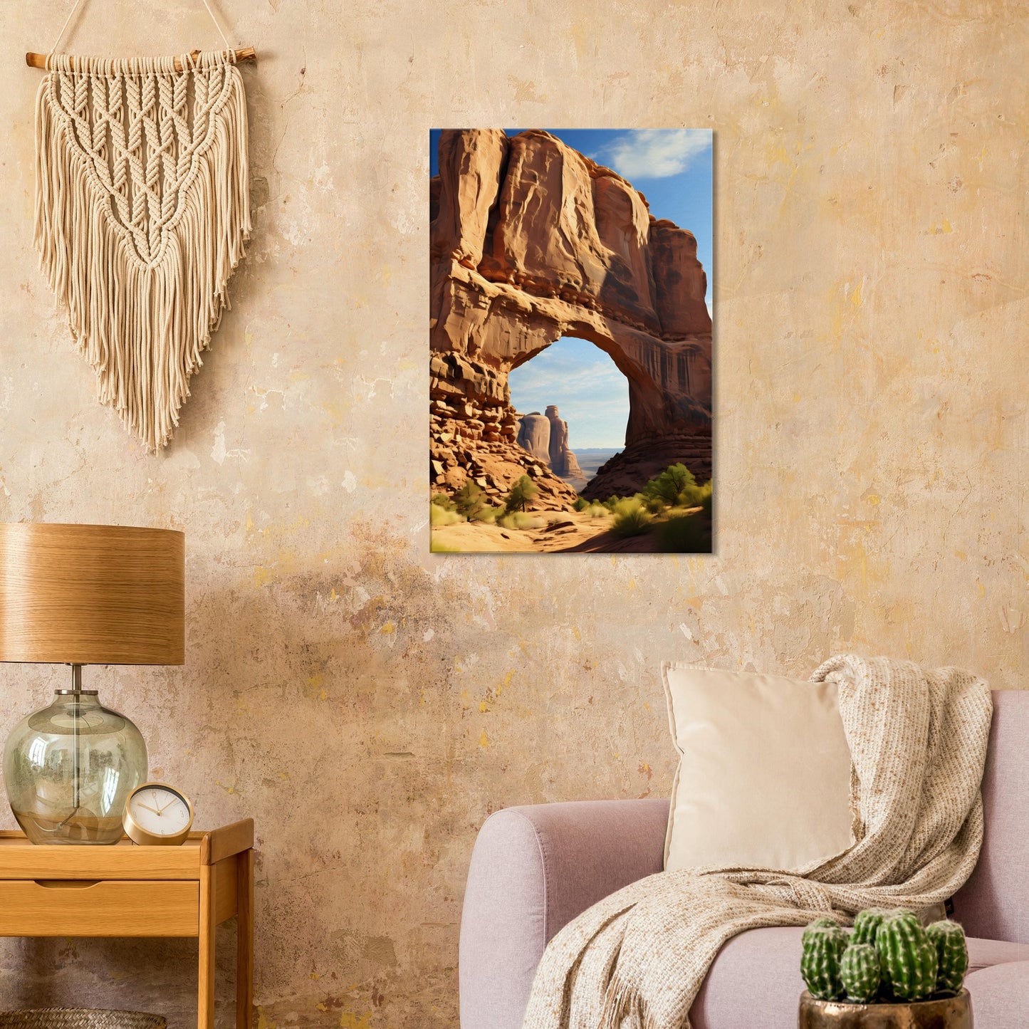 Canvas Wall Art - Majestic Desert Archway