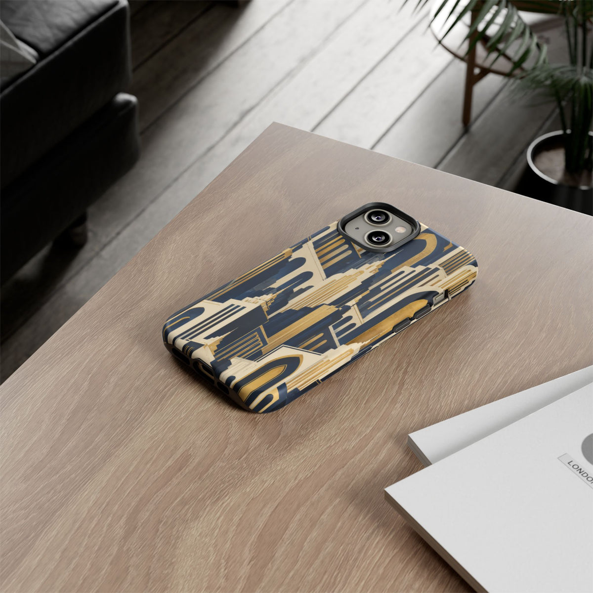 Midnight Metropolis iPhone Tough Case | art deco