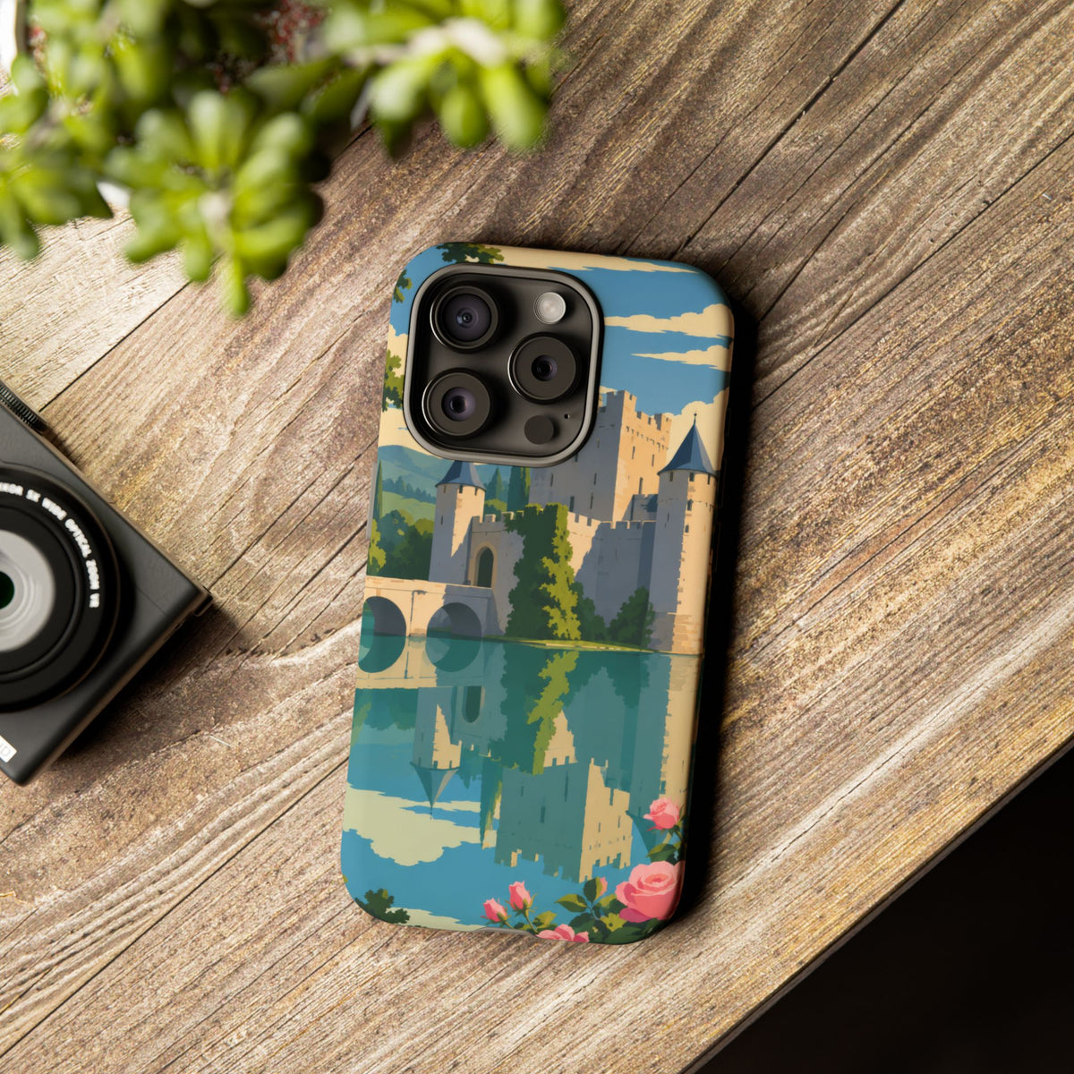 English Castle — Moat and Roses iPhone Tough Case