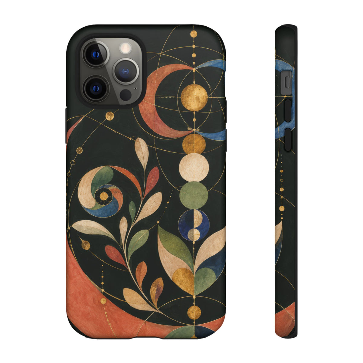 Orbital Garden iPhone Tough Case | Celestial Botanical Geometry