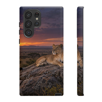 Lioness in the Blue Hour Samsung Galaxy Tough Case