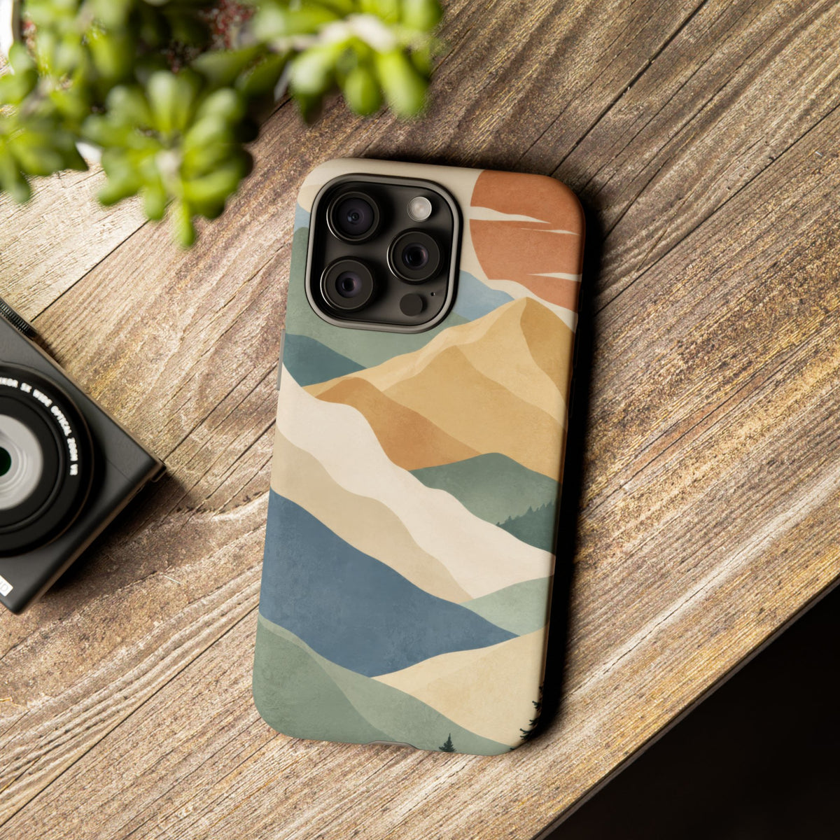 Sage Summit iPhone Tough Case | abstract mountains
