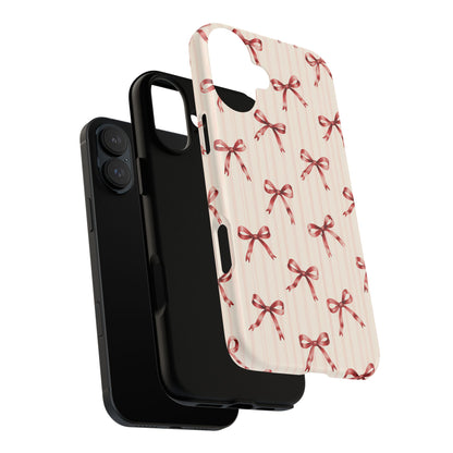Red Bow iPhone Tough Case | Ribbon Waltz