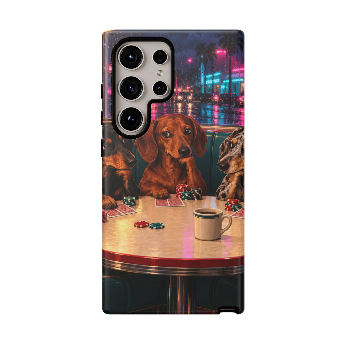 All-Night Aces Samsung Galaxy Tough Case | dachshund poker