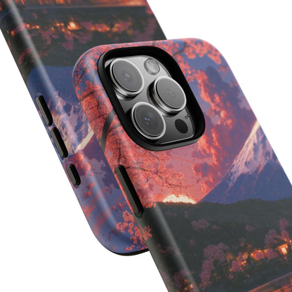 Sakura Lakeside Village iPhone Tough Phone Case