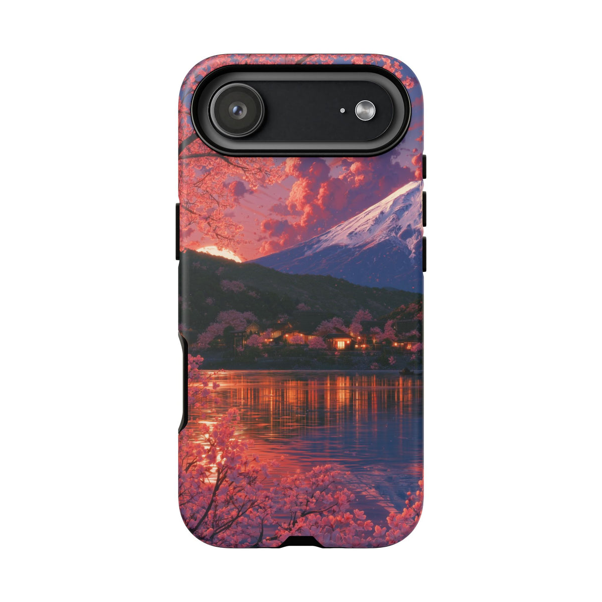 Sakura Lakeside Village iPhone Tough Phone Case