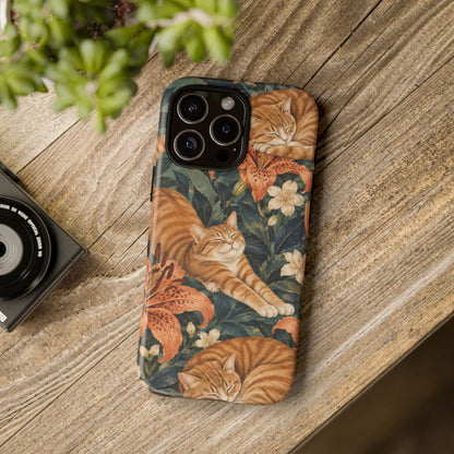 Tiger Lily Tabby iPhone Tough Case | tabby cats