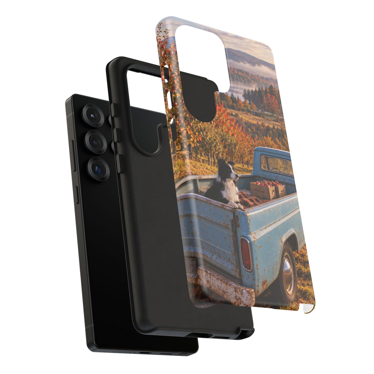 Blue Truck October Samsung Galaxy Tough Case | border collie