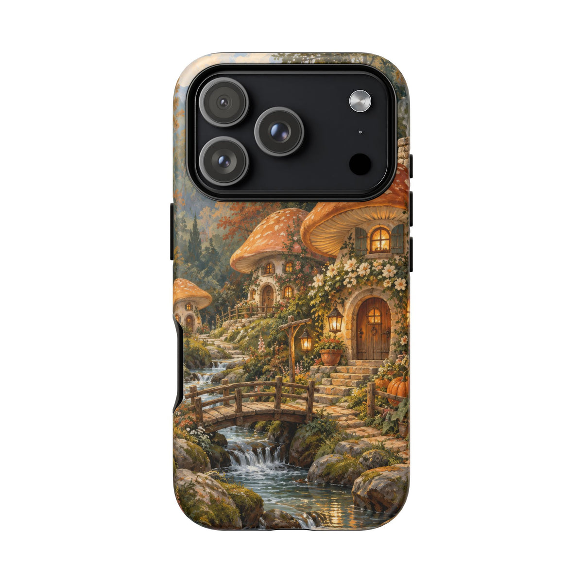 Honeycap Village iPhone Tough Case | Mushroom Village