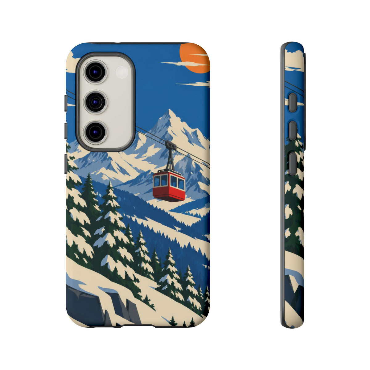 Swiss Skiing — Lift to the Sky Samsung Galaxy Tough Case