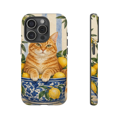 Citrus Inspector iPhone Tough Case | ginger cat