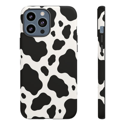 Classic Holstein iPhone Tough Case | Black & White Cow Print