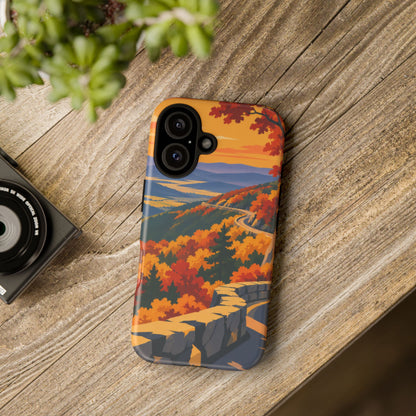 Skyline Drive — Overlook Gold iPhone Tough Case
