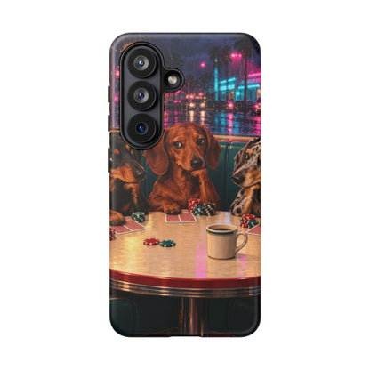 All-Night Aces Samsung Galaxy Tough Case | dachshund poker