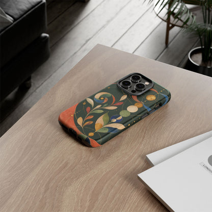 Orbital Garden iPhone Tough Case | Celestial Botanical Geometry