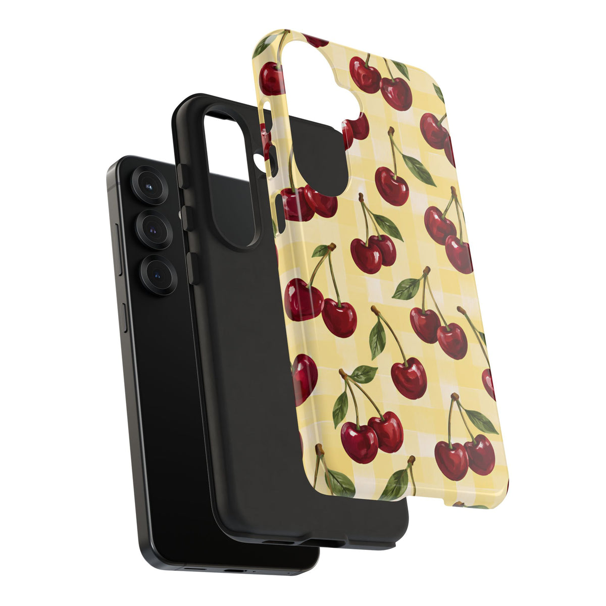 Cherry Gingham Samsung Galaxy Tough Case | Cherry Picnic