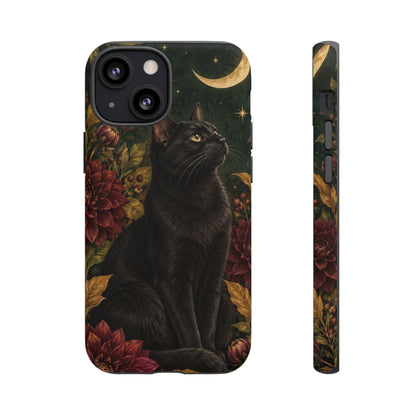 Midnight Familiar iPhone Tough Case | black cat