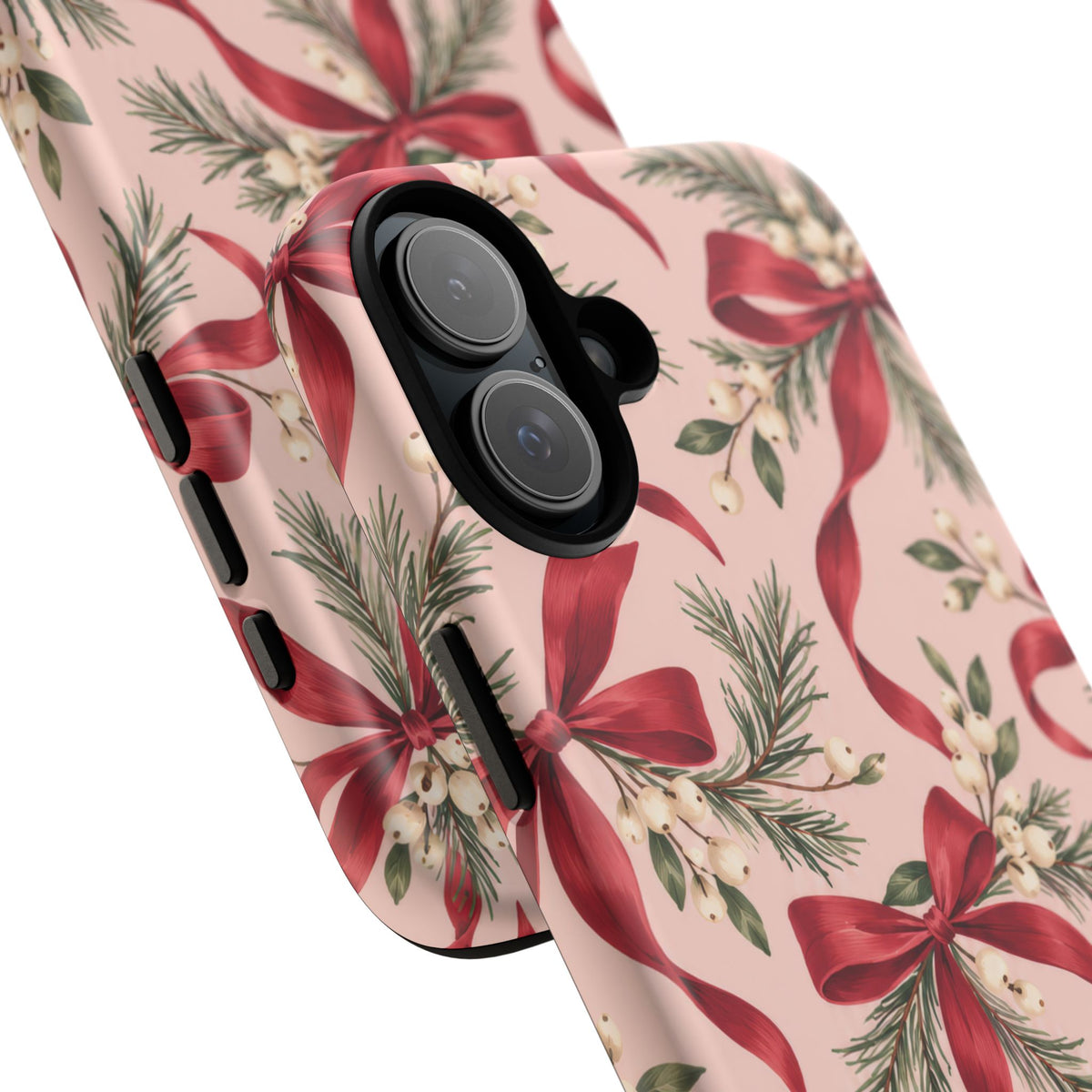 Ribbon Season iPhone Tough Case | christmas bows