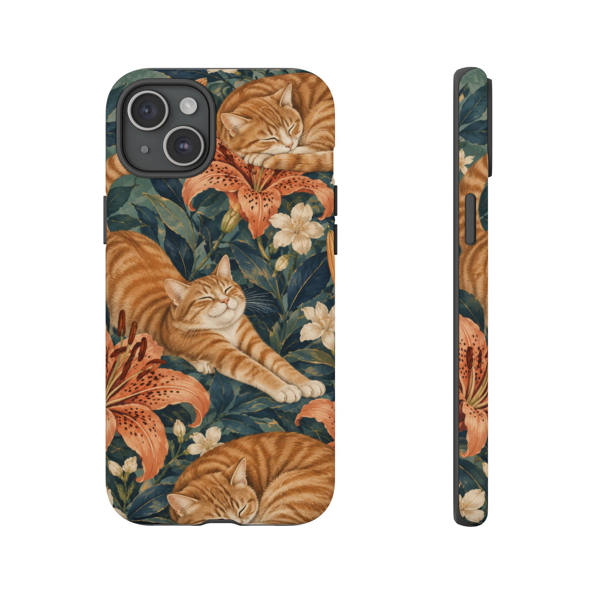 Tiger Lily Tabby iPhone Tough Case | tabby cats