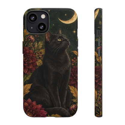 Midnight Familiar iPhone Tough Case | black cat