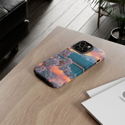 Fuji Petal Reflection iPhone Tough Phone Case