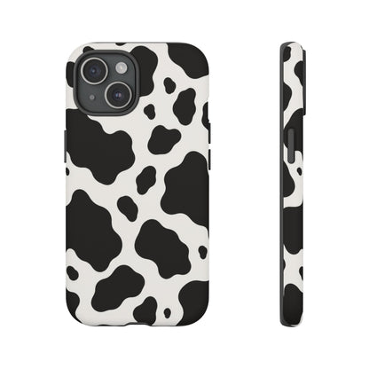 Classic Holstein iPhone Tough Case | Black & White Cow Print