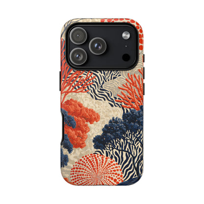 Coral Current iPhone Tough Phone Case