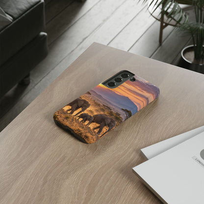 Elephants at First Light Samsung Galaxy Tough Case | african elephants