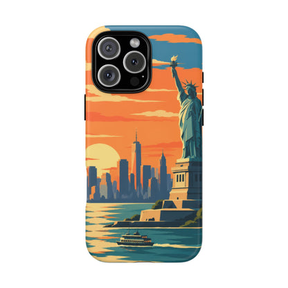 New York City — Harbor Liberty iPhone Tough Case