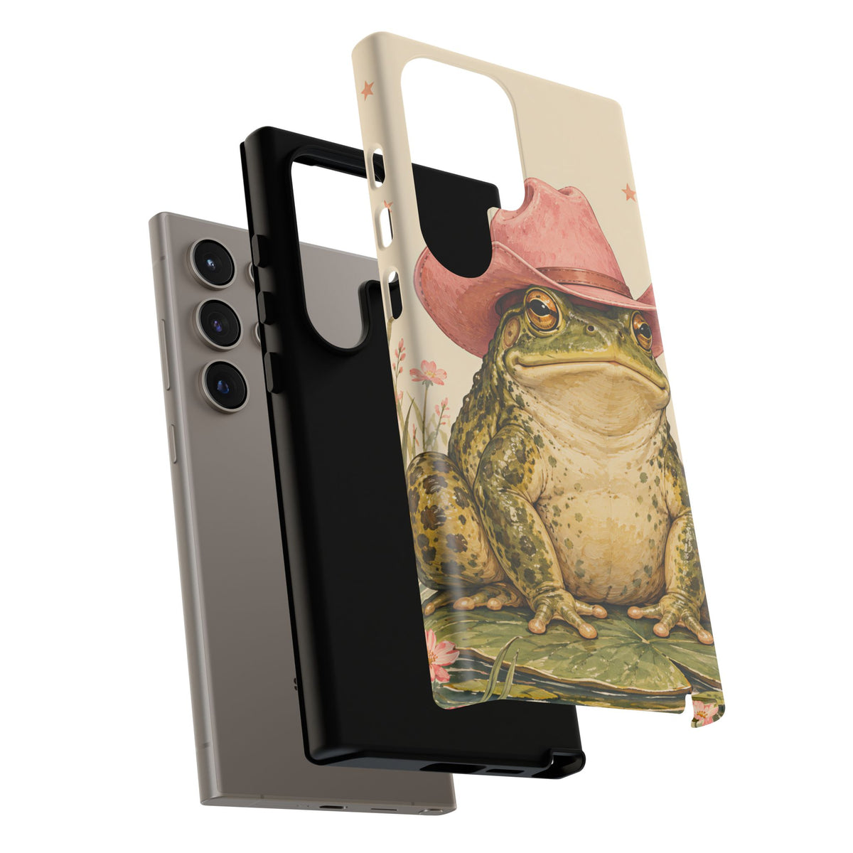 Cowboy Frog Samsung Galaxy Tough Case | Pink Hat Bullfrog