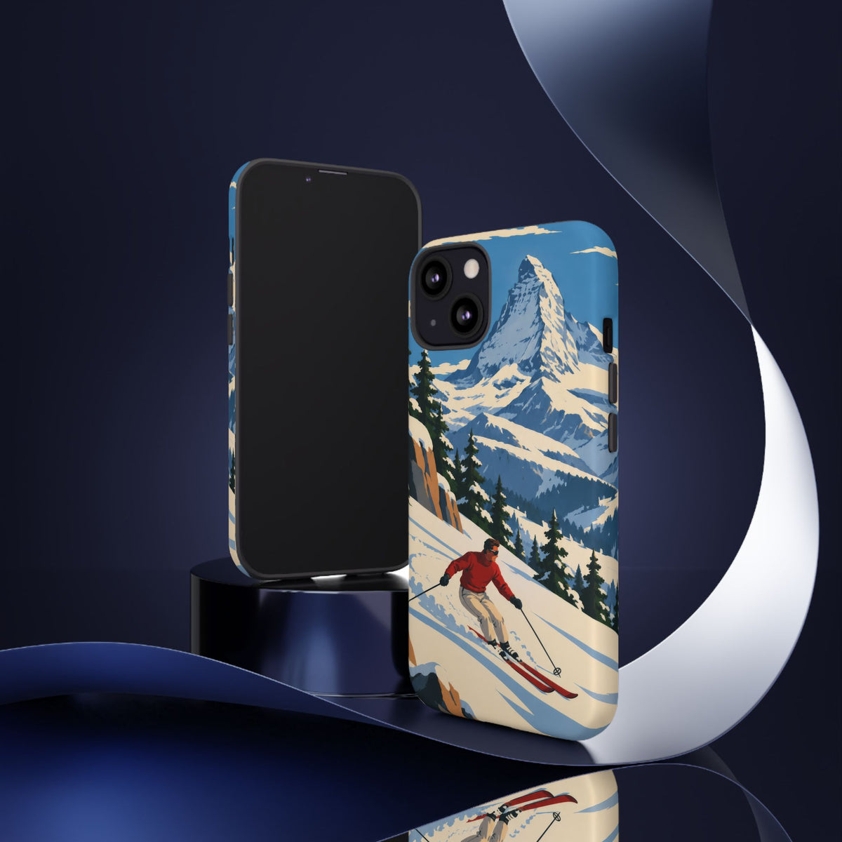 Swiss Skiing — Downhill Arc iPhone Tough Case
