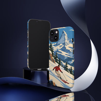 Swiss Skiing — Downhill Arc iPhone Tough Case