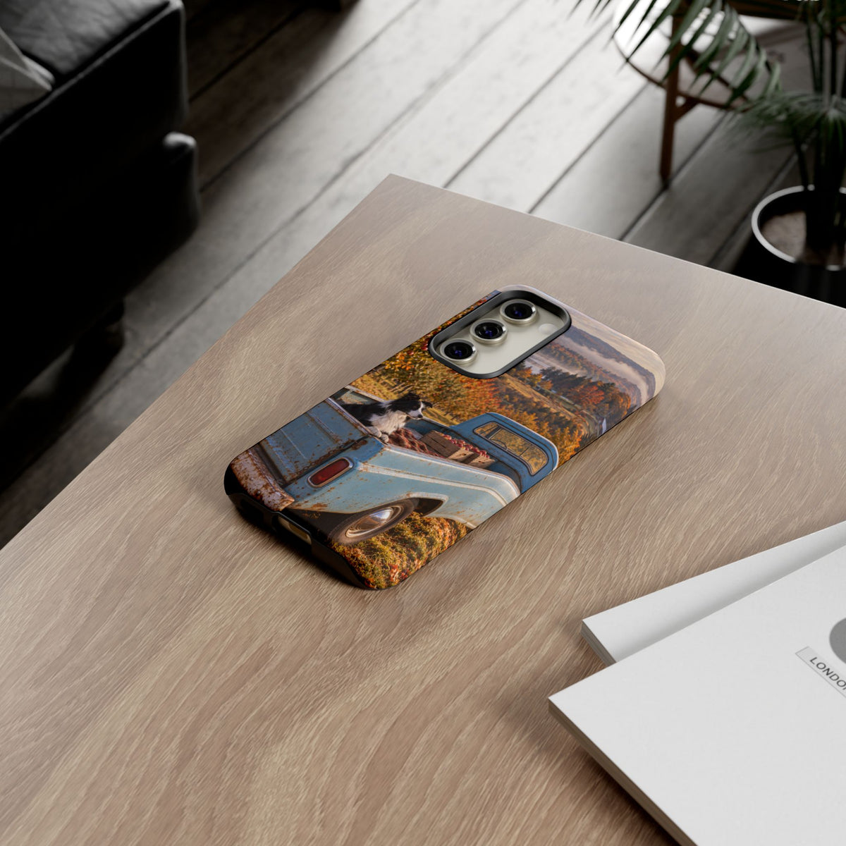 Blue Truck October Samsung Galaxy Tough Case | border collie