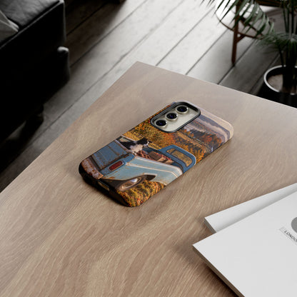 Blue Truck October Samsung Galaxy Tough Case | border collie