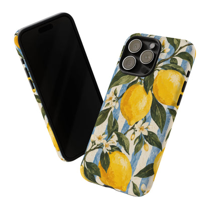 Riviera Lemons iPhone Tough Case | lemon print