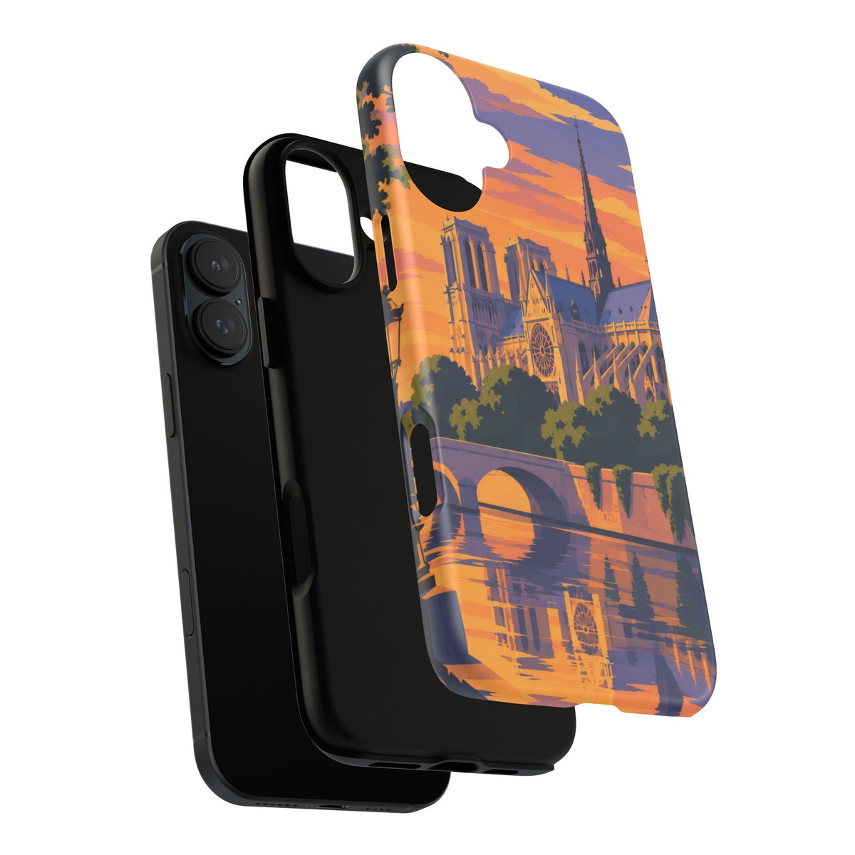 Notre Dame — Cathedral Twilight iPhone Tough Case