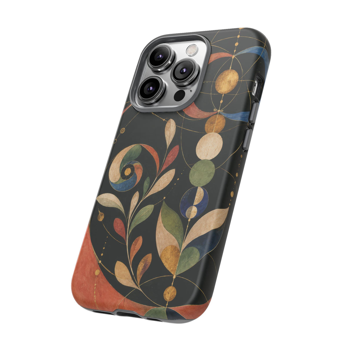 Orbital Garden iPhone Tough Case | Celestial Botanical Geometry