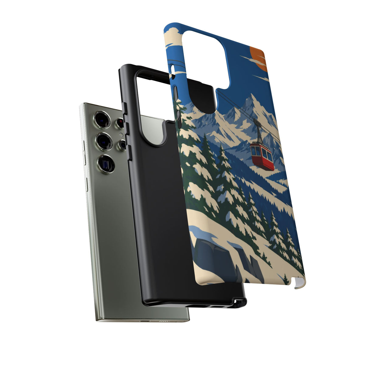 Swiss Skiing — Lift to the Sky Samsung Galaxy Tough Case