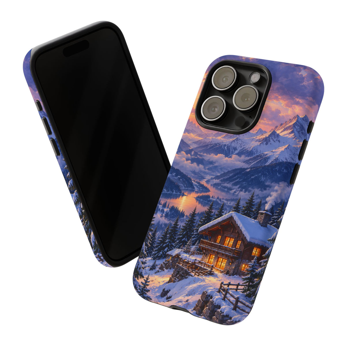 Alpine Hearth iPhone Tough Case | winter cabin