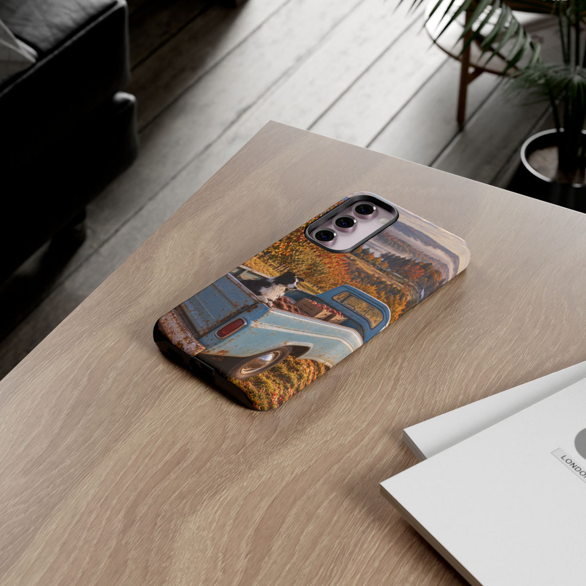 Blue Truck October Samsung Galaxy Tough Case | border collie