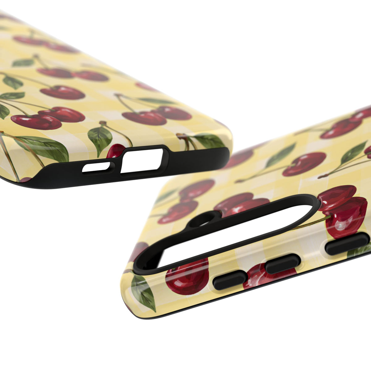 Cherry Gingham Samsung Galaxy Tough Case | Cherry Picnic