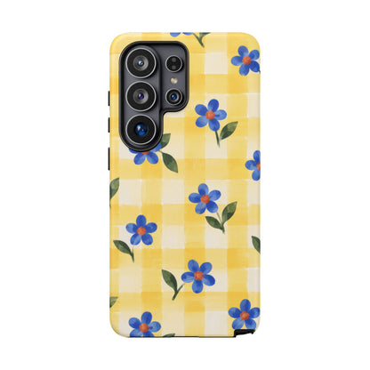 Buttercup Picnic Samsung Galaxy Tough Case | yellow gingham