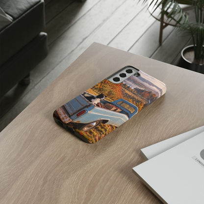 Blue Truck October Samsung Galaxy Tough Case | border collie