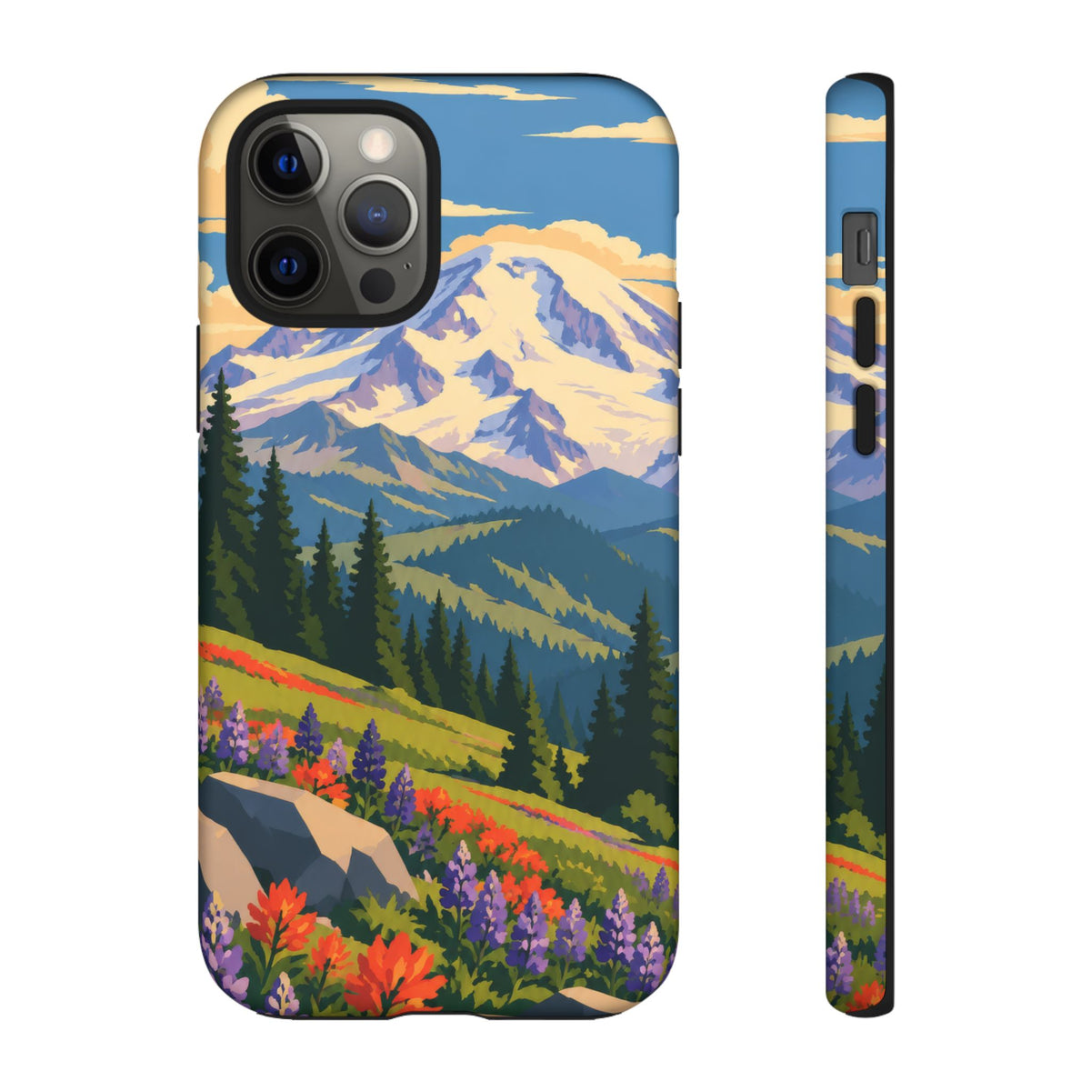 Mount Rainier — Meadow Radiance iPhone Tough Case