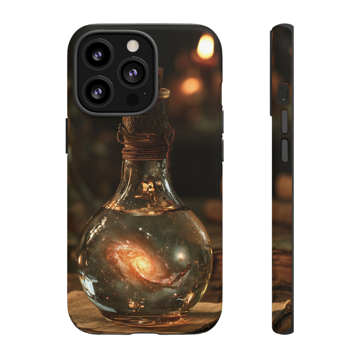 Bottled Cosmos iPhone Tough Case | Galaxy in an Antique Bottle