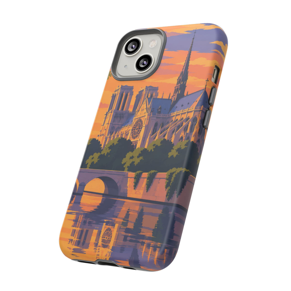 Notre Dame — Cathedral Twilight iPhone Tough Case