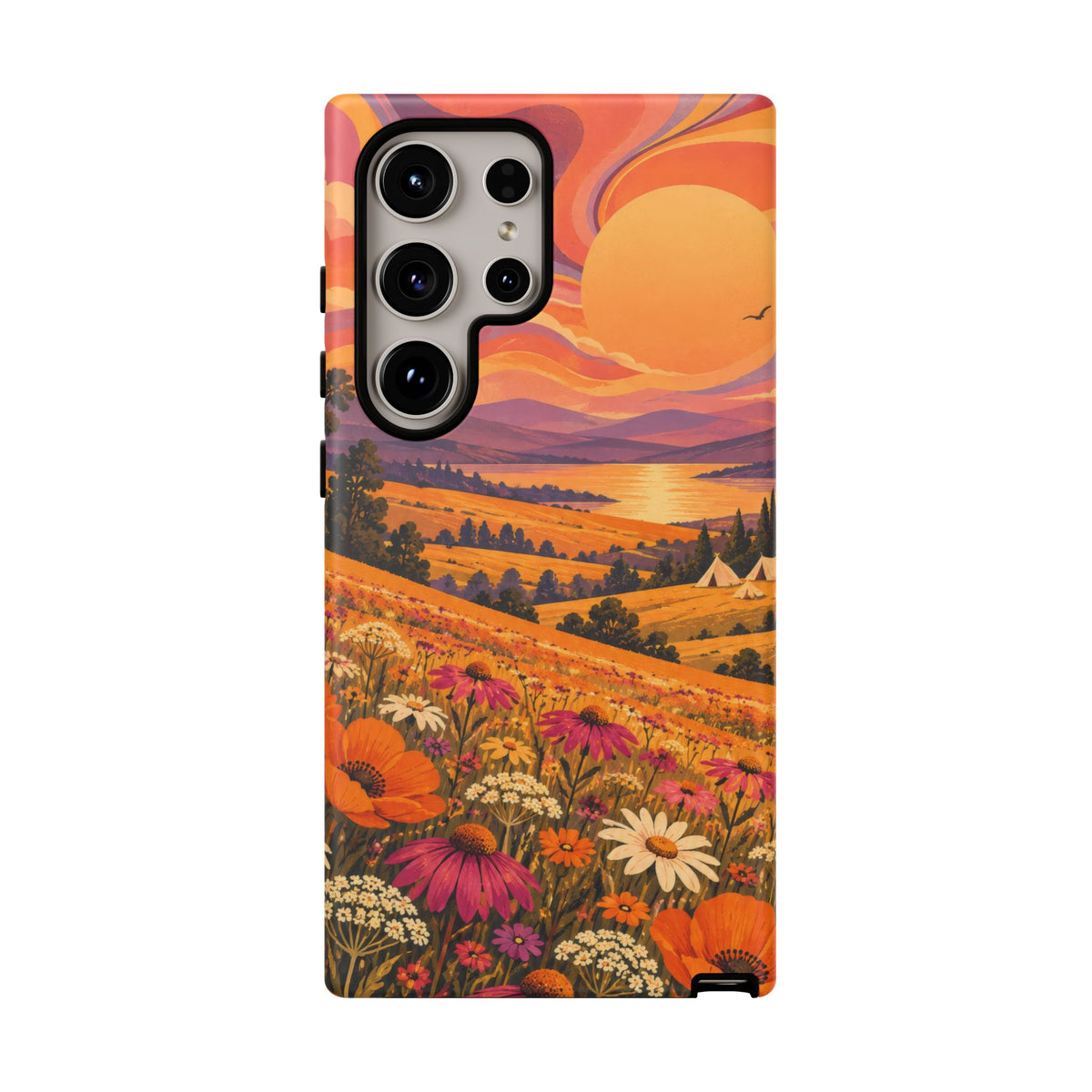 Golden Field Reverie Samsung Galaxy Tough Case | sixties festival