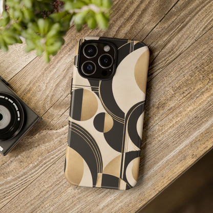 Pearl Orbit iPhone Tough Case | art deco