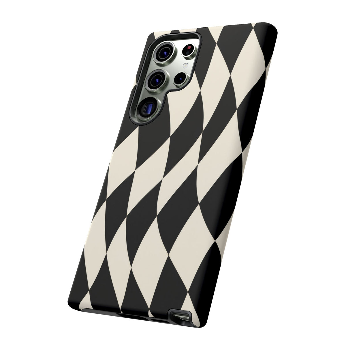 Harlequin Sway Samsung Galaxy Tough Case | Black & White Harlequin