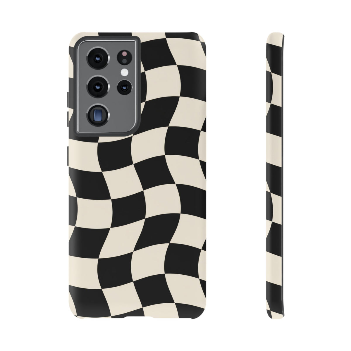 Liquid Check Samsung Galaxy Tough Case | Wavy Checkerboard